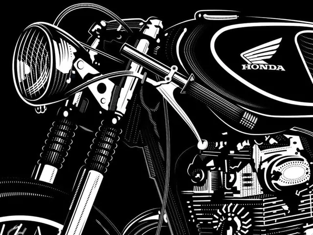Honda Motorcycle Detail Illustration