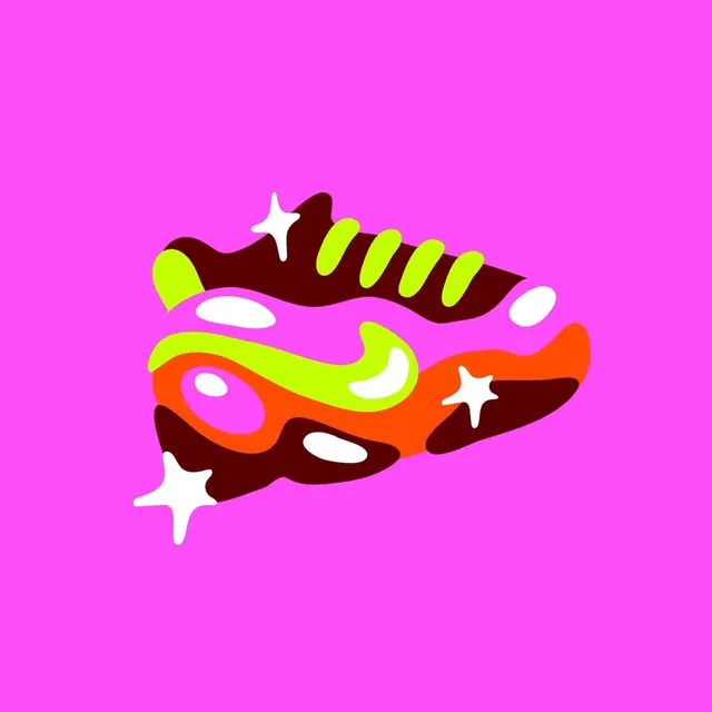 Abstract Colorful Shape Illustration, playful, maximalist, vibrant