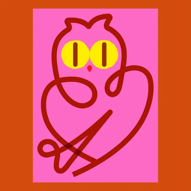 Graphic art owl character compositions (slide 3)