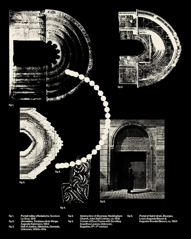 Typography series \"D for Dalet\" (slide 4), typographic, experimental, monochrome