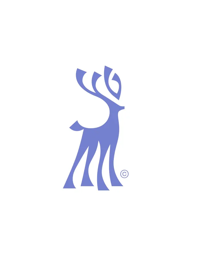 Stag identity and culinary brand mockups (slide 1), geometric, editorial, monochrome