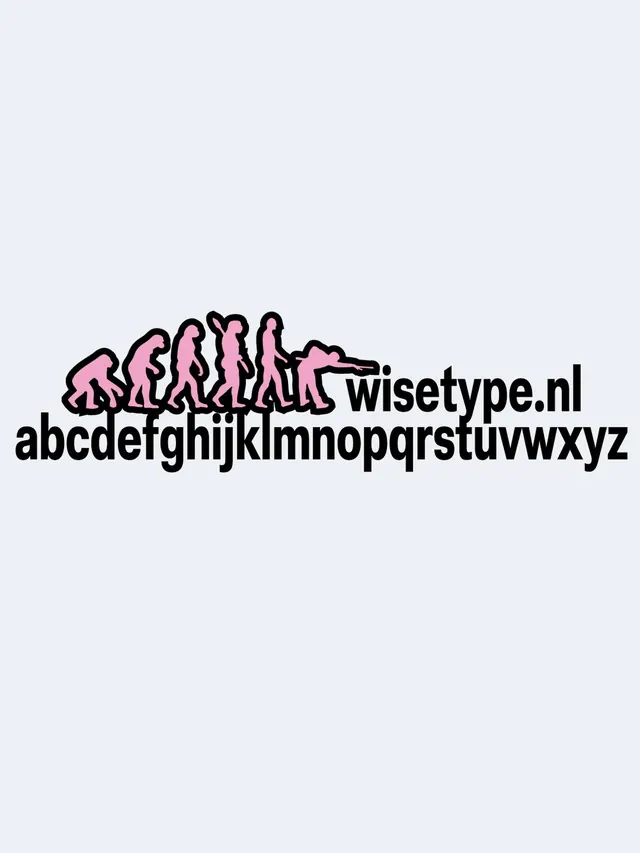 Typography evolution playful poster, playful, typographic, light