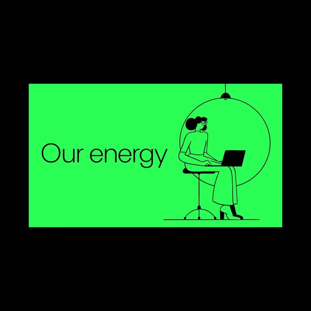 Our Energy Illustration, minimal, line-art, vibrant