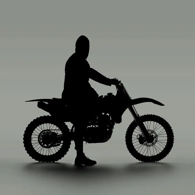 Motorcycle Silhouette Profile