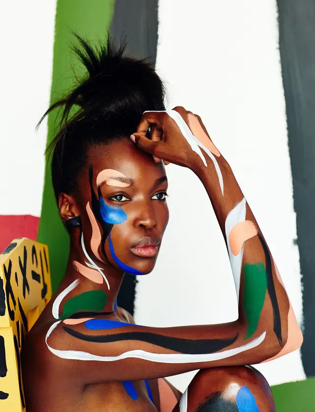 Abstract Portrait Illustration, abstract, illustrated, vibrant