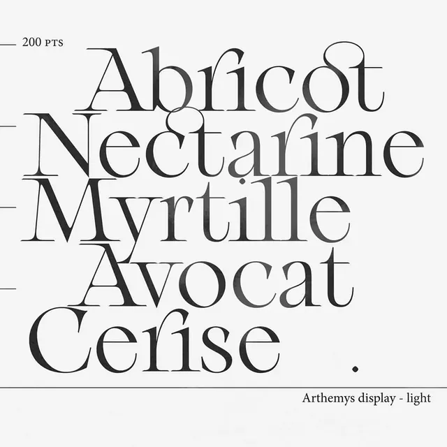 Minimalist Type Specimen Grid, swiss, minimal, monochrome
