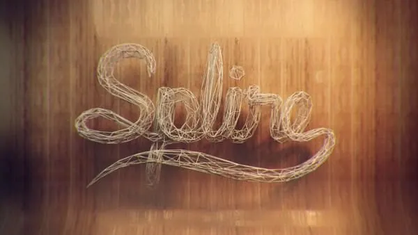 Handwritten text neon effect on wood, lettering, organic, warm
