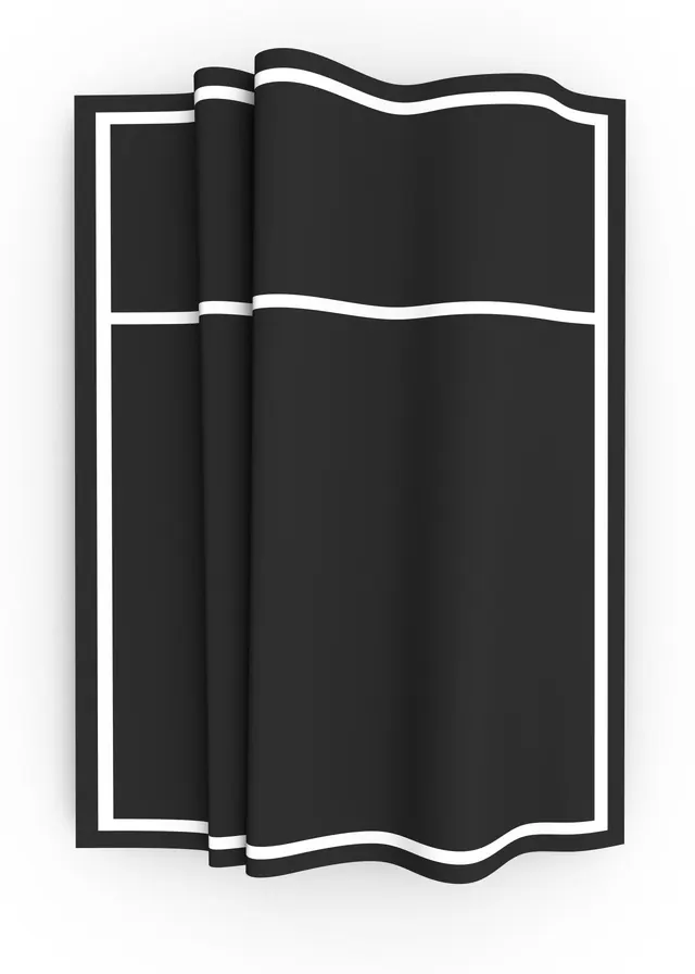 Minimalist open book illustration with wavy form, illustrated, minimal, monochrome
