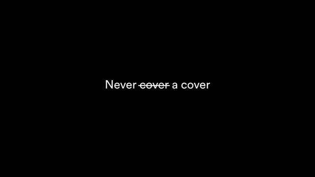 Never cover – black minimalist statement, minimal, dark-mode, dark