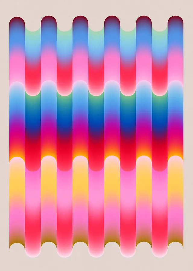 Gradient Pattern, geometric, abstract, vibrant