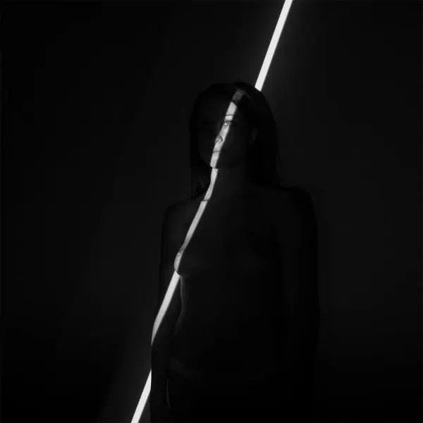 Minimalist white line figure study, minimal, monochrome, monochrome
