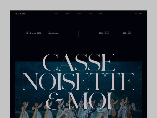 Opera illustration design, minimalist, monochrome, dark