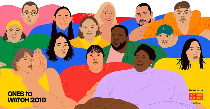 Ones to Watch 2019 diverse group illustration, illustrated, playful, vibrant