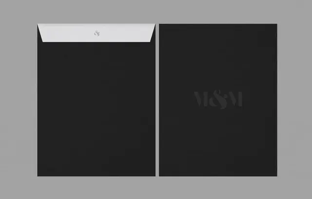 Minimalist Black Stationery Set