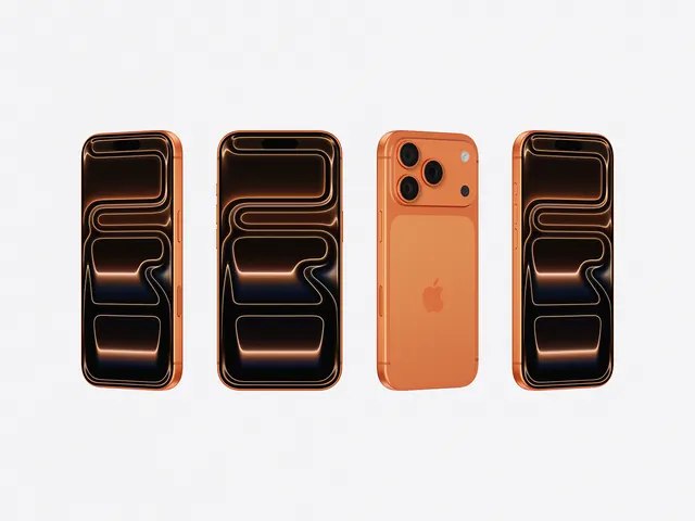 iPhone 17 Pro Cosmic Orange Mockups, minimal, luxury, dark