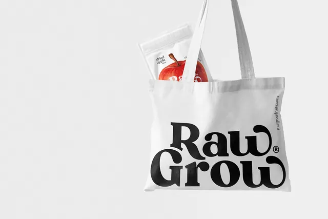 Raw Grow Tote Bag Mockup