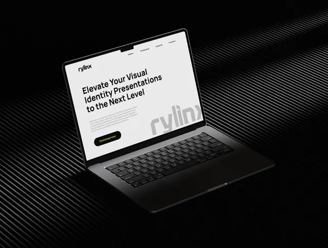 Minimal dark-mode mockup, minimal, dark-mode, dark