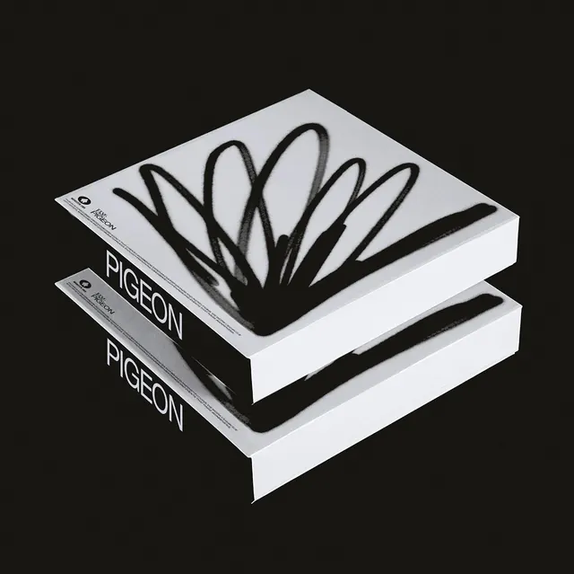 PIGEON brand book mockup, minimal, corporate-clean, light