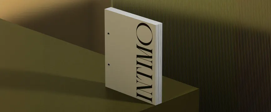 INVITRO book cover 3D visualization, minimal, technical, light