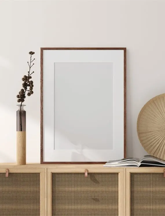 Dark Oak Frame A2 A3 A4 A2 30x40 50x70 70x100 Large Thin Classic Modern Picture Frame Custom Minimal, minimal, organic, light