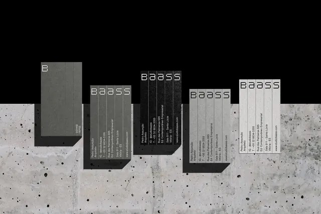 BaaS service packaging boxes arrangement, minimal, geometric, monochrome