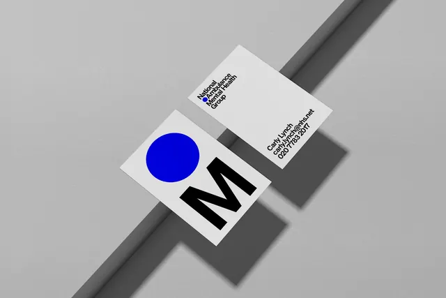 Minimal business card mockup, minimal, swiss, dark