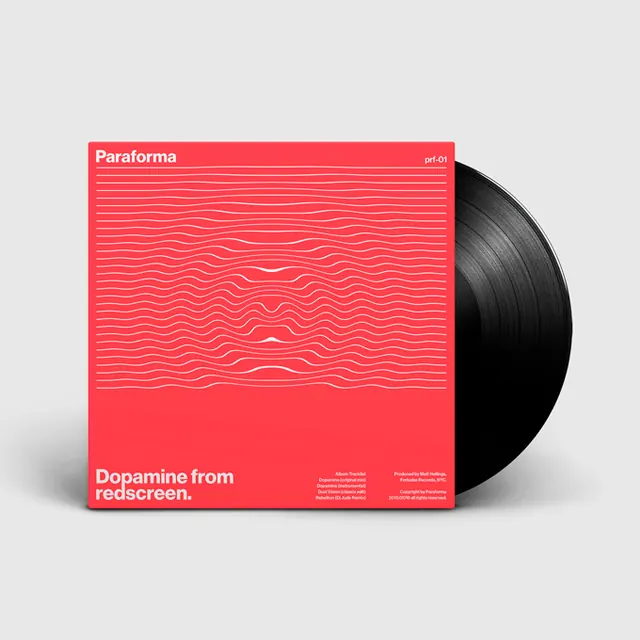 Album cover - Paraforma music release, bold, gradient-heavy, vibrant