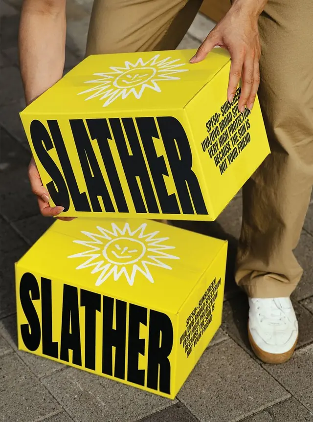 Photographic playful packaging, photographic, playful, high-contrast