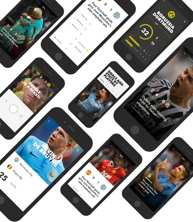 Mobile app interface mockup screens grid, technical, dark-mode, dark