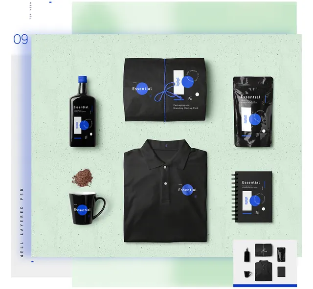 Minimal editorial mockup, minimal, editorial, dark