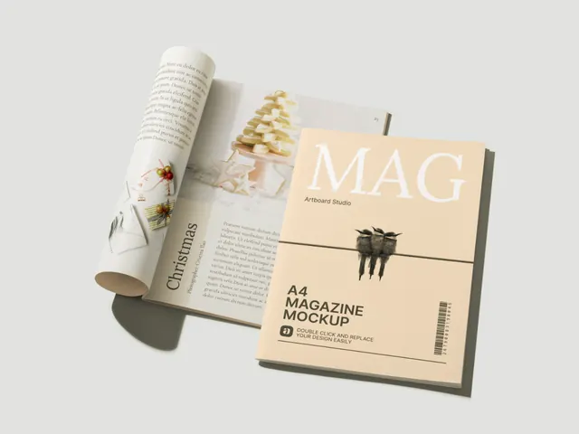 Editorial minimal mockup, editorial, minimal, light