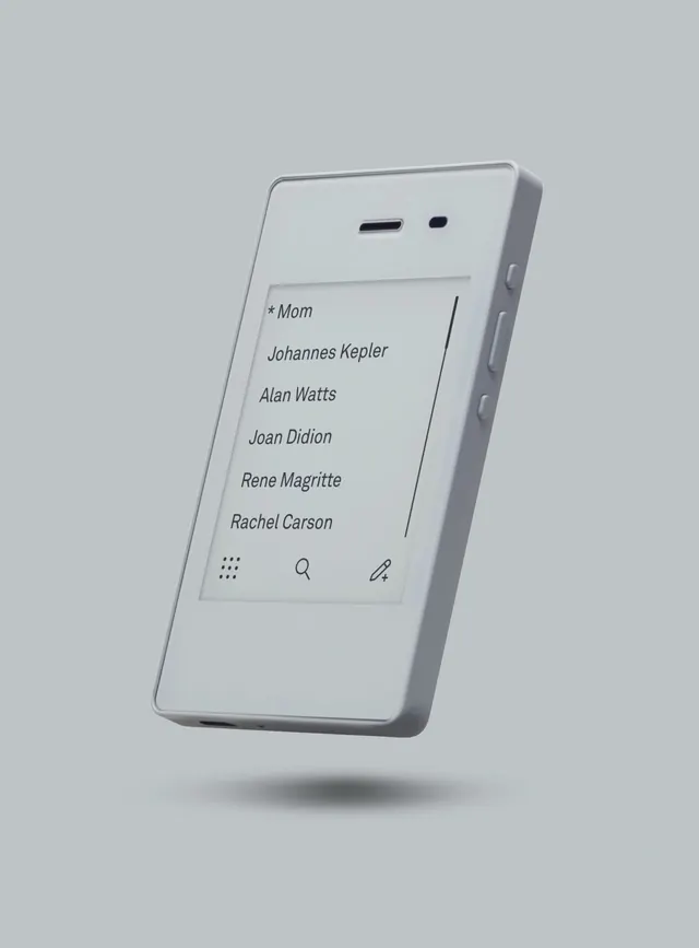 Smartphone Mockup with Contact List
