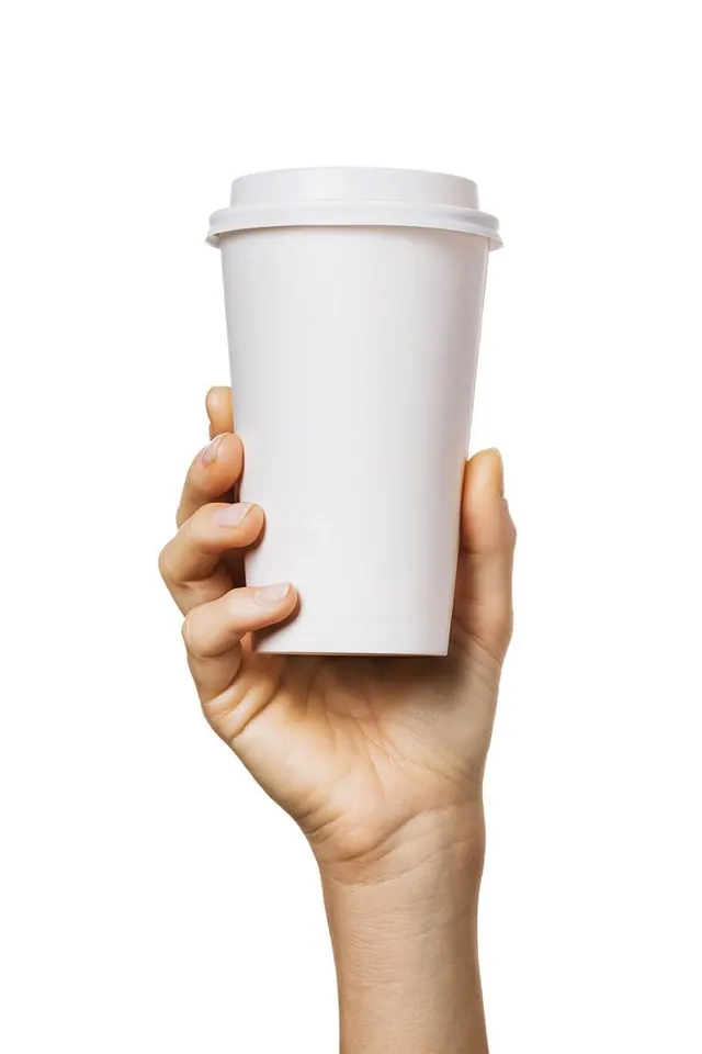 Cafe with Hand, minimal, photographic, light