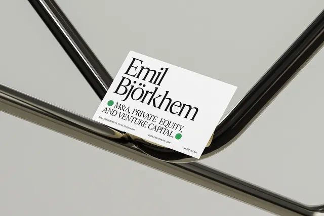Emil Northern Business Card Mockup