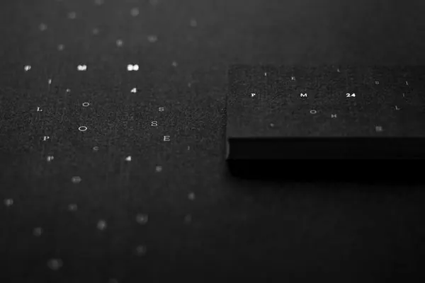 Black Textured Card Mockup