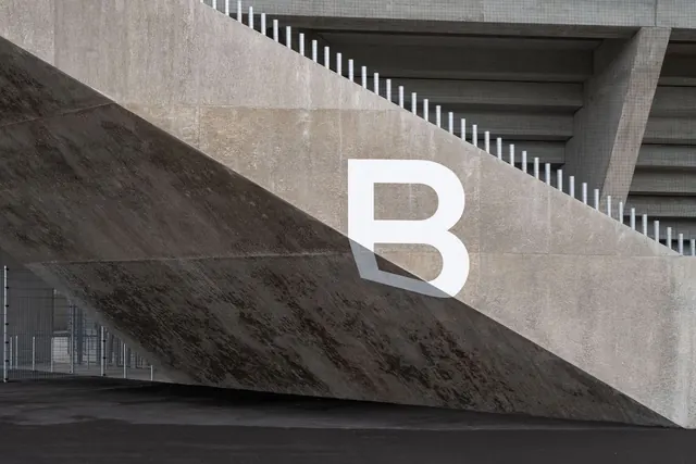 Architectural Branding Mockup, brutalist, minimal, monochrome