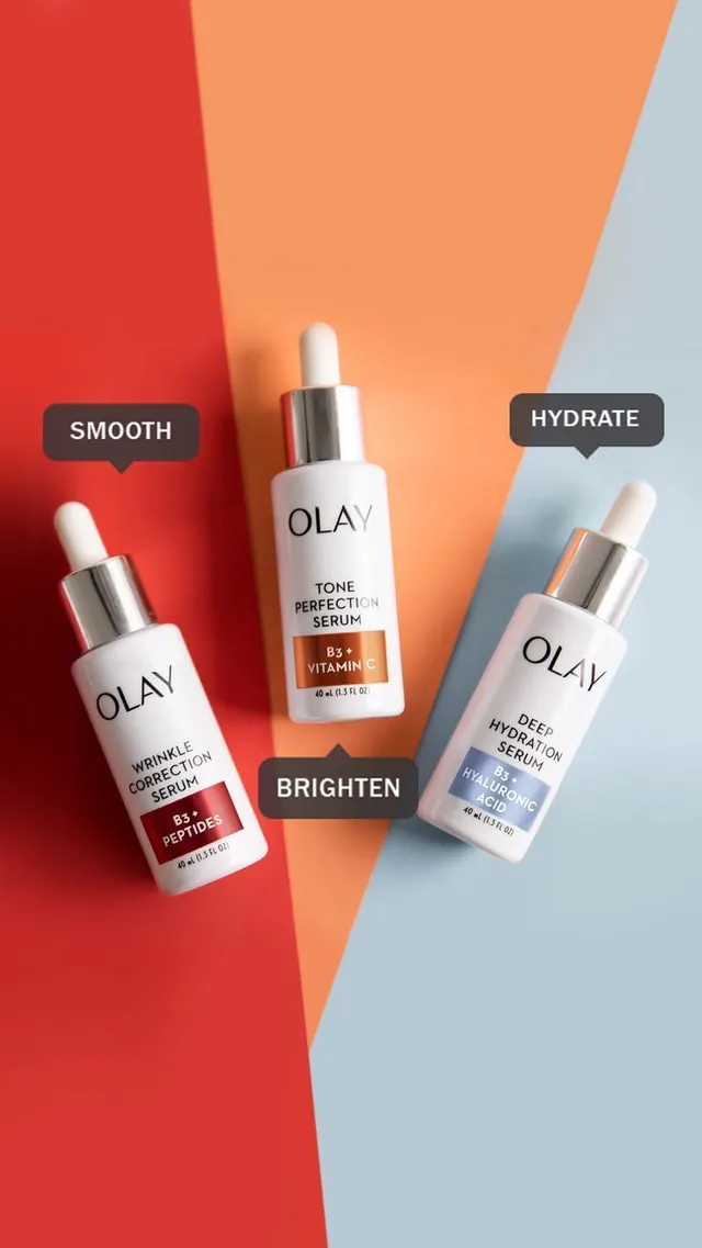 Shop Olayâs Serums & Treatments | Powerful Ingredients | Real Results, photographic, minimal, light
