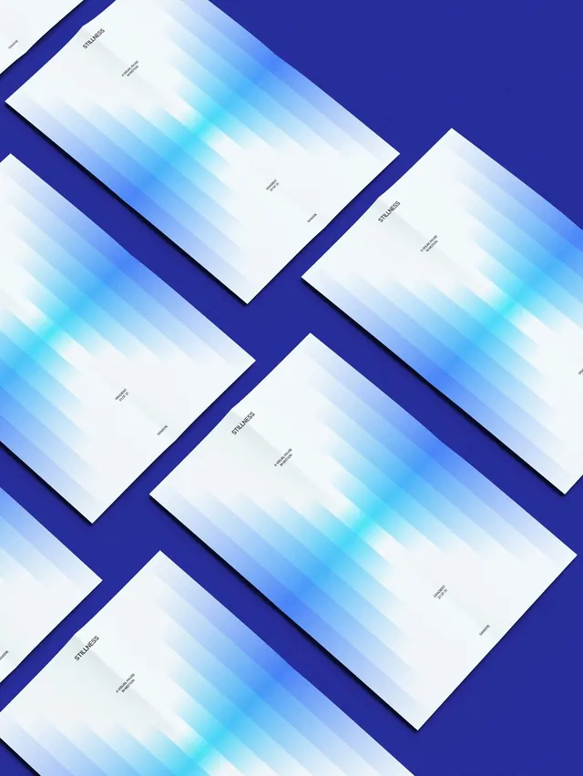 Minimal gradient-heavy mockup, minimal, gradient-heavy, light