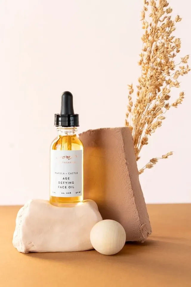 Marula + Cactus Age Defying Face Oil, photographic, organic, light