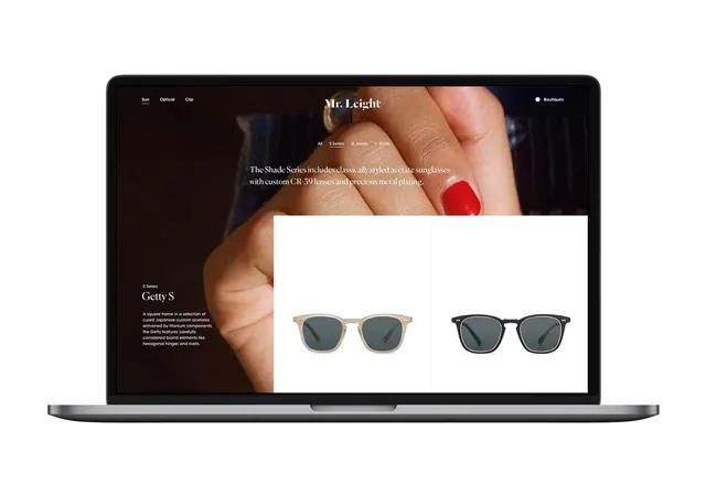 Eyewear E-commerce UI Mockup