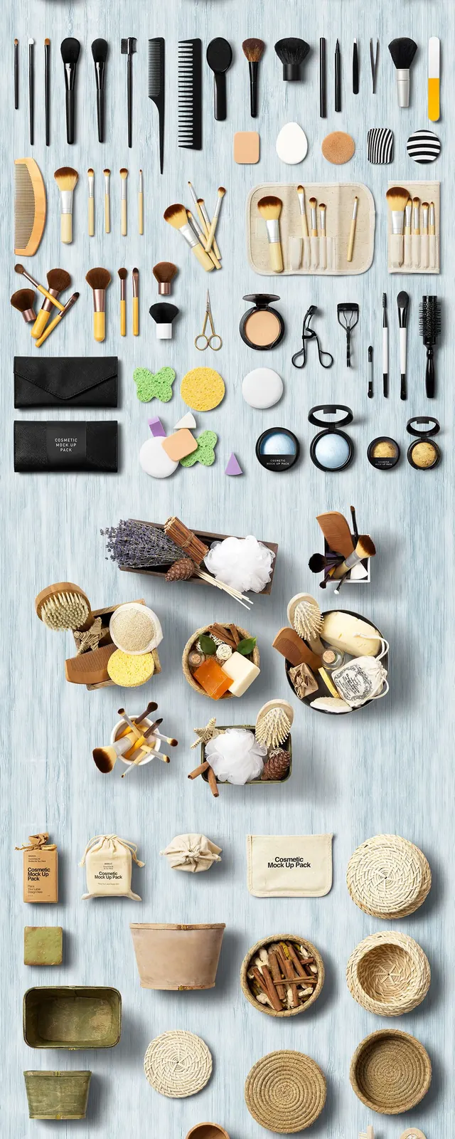 Cosmetic Packaging Branding MockUp, minimal, photographic, light