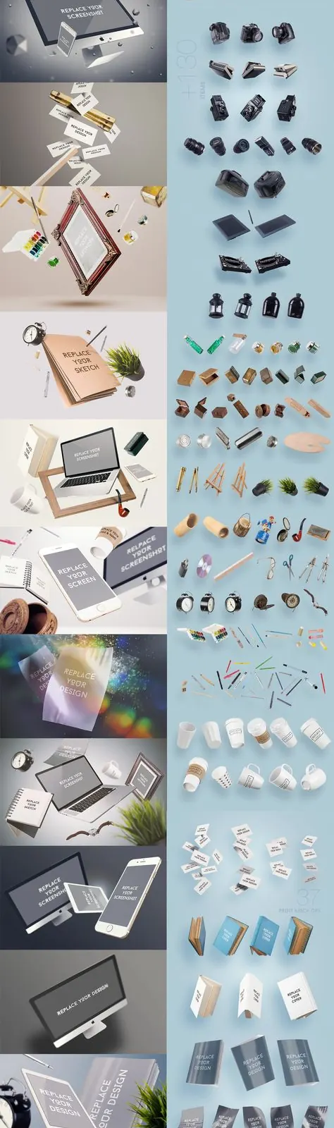 Minimal editorial mockup, minimal, editorial, light