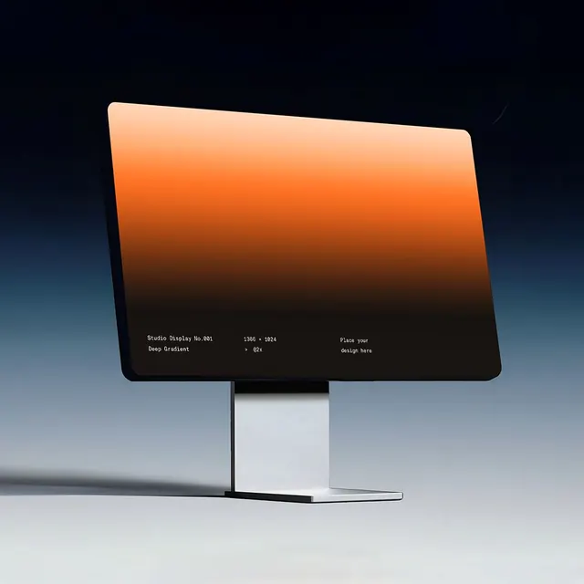 Minimal dark-mode mockup, minimal, dark-mode, dark