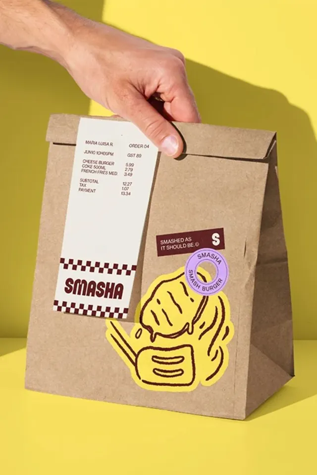 Takeout Culture: Elevating the Humble Burger Bag, editorial, playful, warm