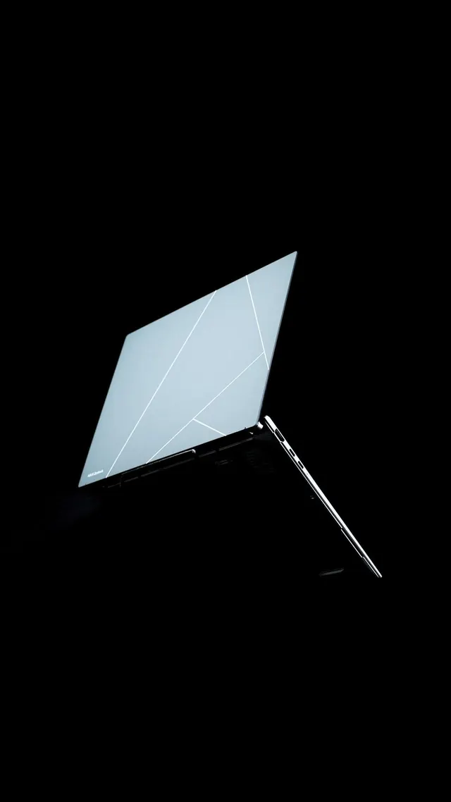 ASUS_Zenbook_S_13_OLED_UX5304_KSP_Video_4X5_Vertical_Pure_Clean_Social_Posts, minimal, photographic, dark