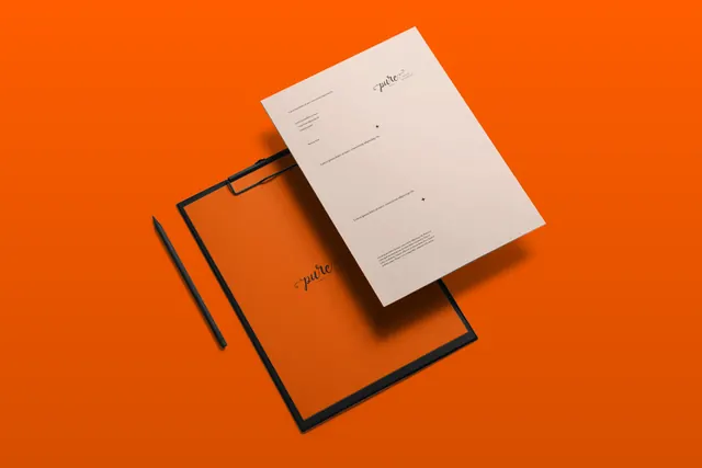 Minimal photographic mockup, minimal, photographic, dark