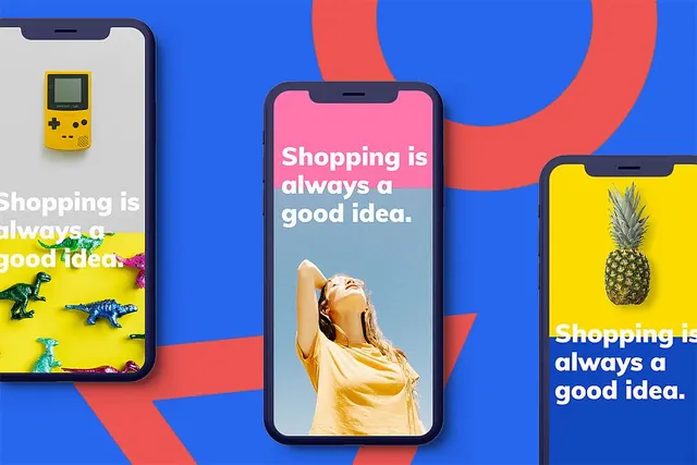 Playful flat mockup, playful, flat, vibrant