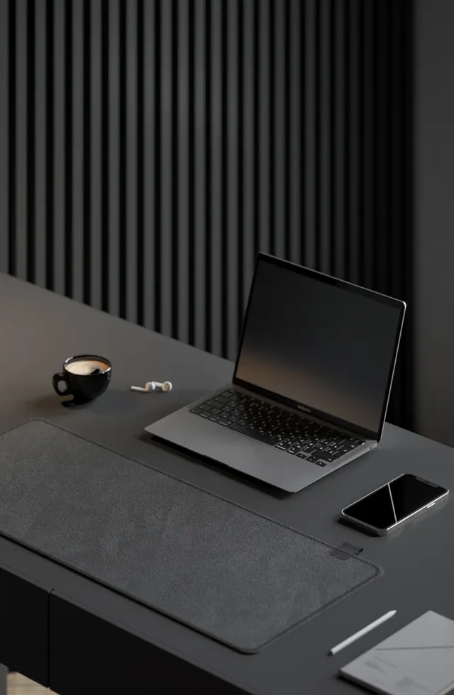 Minimal dark-mode mockup, minimal, dark-mode, dark