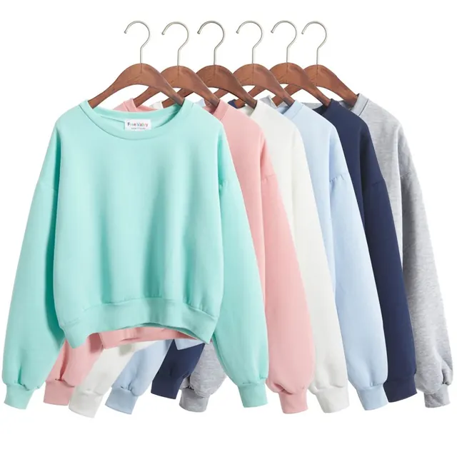New Harajuku Fashion Candy Color Plain Sweaters, photographic, minimal, pastel