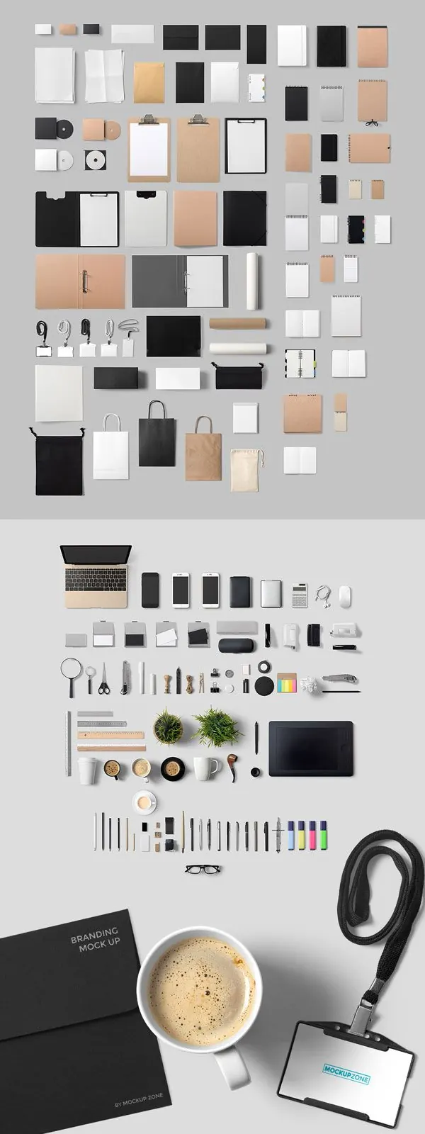 Branding Showcase Generator from Mockup Zone, minimal, photographic, light